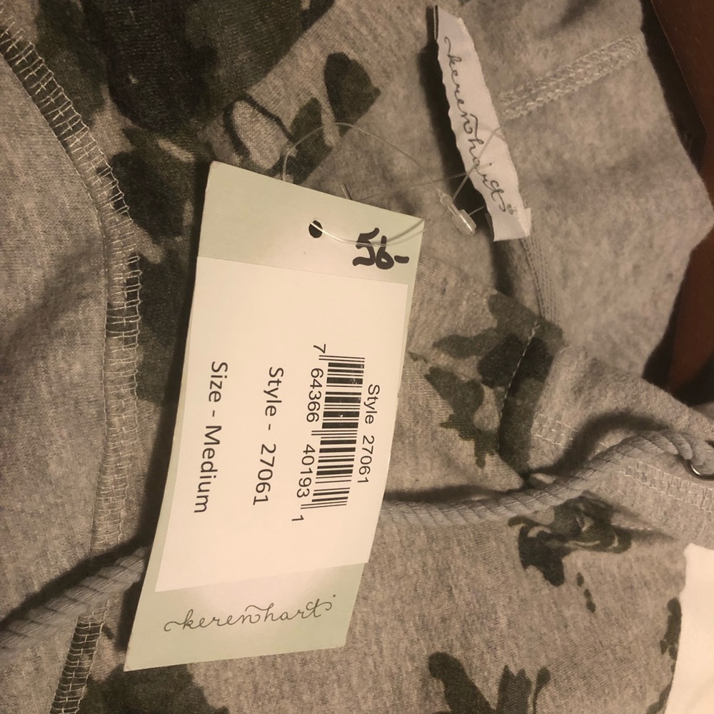 NWT KEREN Hart hooded sweatshirt with lacing detail on sleeve - Picture 3 of 5